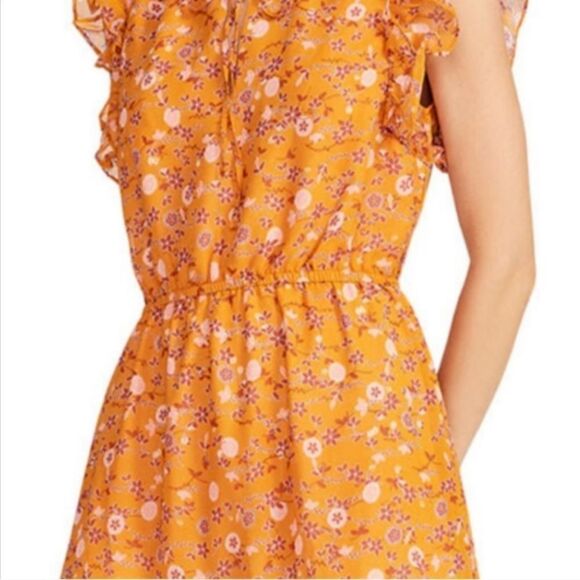 NWT BB Dakota by Steve Madden Midi Floral Chiffon Dress - Picture 5 of 8